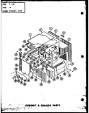 Cabinet & chassis parts (pk3.5-1j/p54629-9c) (pk4-1j/p54629-1c) (pk4-3j/p54629-2c) (pk5-1j/p54629-3c) (pk5-3j/p54629-4c)