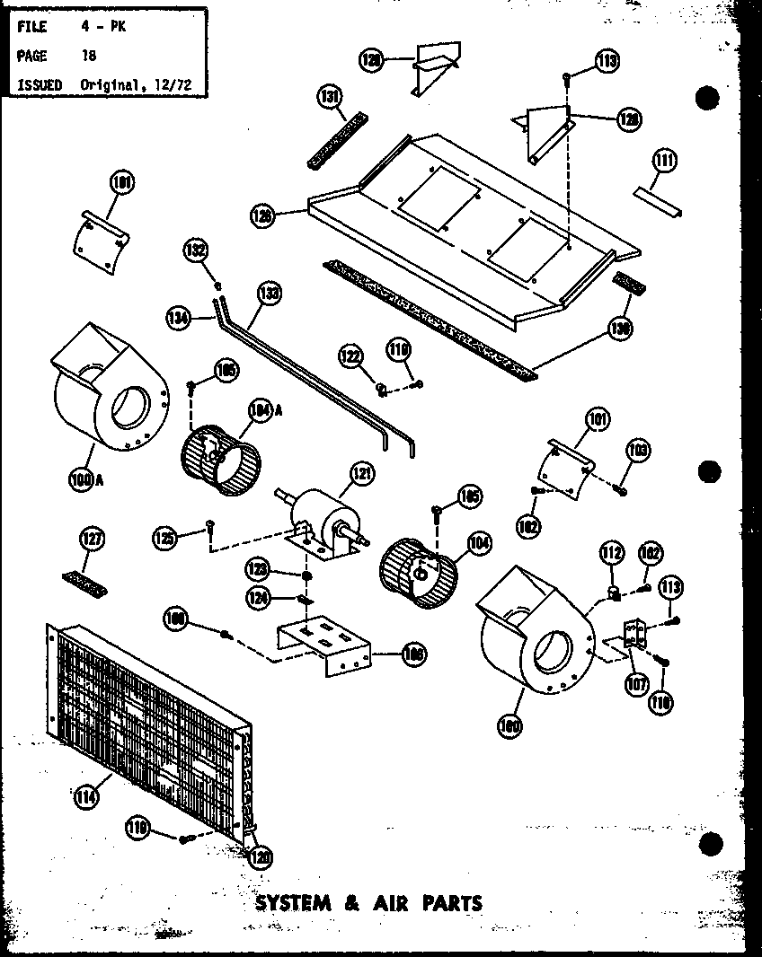 SYSTEM & AIR PARTS (PK3.5-1J/P54629-9C) (PK4-1J/P54629-1C) (PK4-3J/P54629-2C) (PK5-1J/P54629-3C) (PK5-3J/P54629-4C)