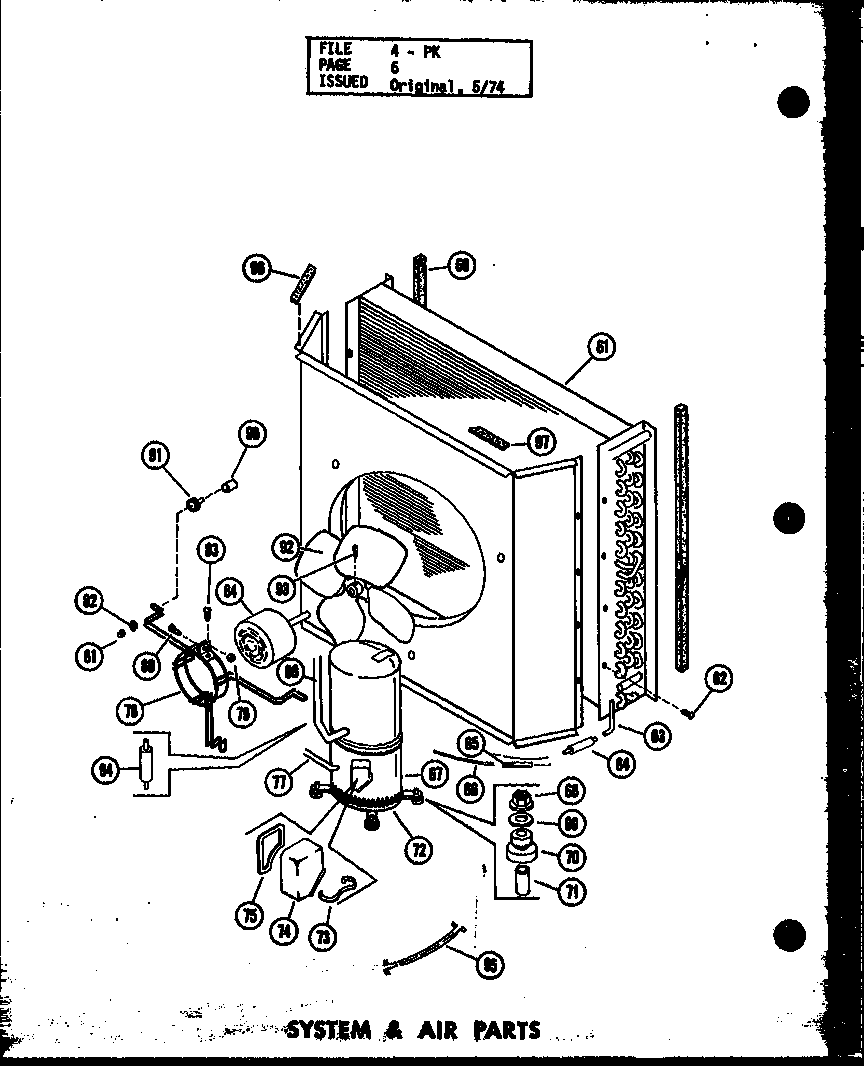 System & air parts (pk2.5-1h/p54565-12c) (pk3-1h/p54565-15c) (pke3-3h/p54565-7c)