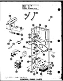 Control panel parts (pk3.5-1k/p54629-16c) (pk3.5-1k/p54629-38c) (pk4-1j/p54629-19c) (pk4-1j/p54629-55c) (pk4-3j/p54629-20c) (pk5-1j/p54629-21c) (pk5-1j/p54629-57c) (pk5-3j/p54629-22c) (pk5-3j/p54629-58c) (pke5-3k/p54629-36c)