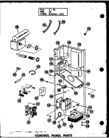 Control panel parts (pk3.5-1k/p54629-16c) (pk3.5-1k/p54629-38c) (pk4-1j/p54629-19c) (pk4-1j/p54629-55c) (pk4-3j/p54629-20c) (pk5-1j/p54629-21c) (pk5-1j/p54629-57c) (pk5-3j/p54629-22c) (pk5-3j/p54629-58c) (pke5-3k/p54629-36c)