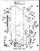 Control panel parts (eg2,12-1/p55198-13c) (eg3,12-1/p55198-15c)