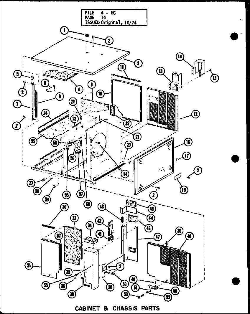 CABINET & CHASSIS PARTS (EG2,12-1/P55198-16C) (EG2.5,12-1/P55198-17C) (EG3,12-1/P55198-18C)