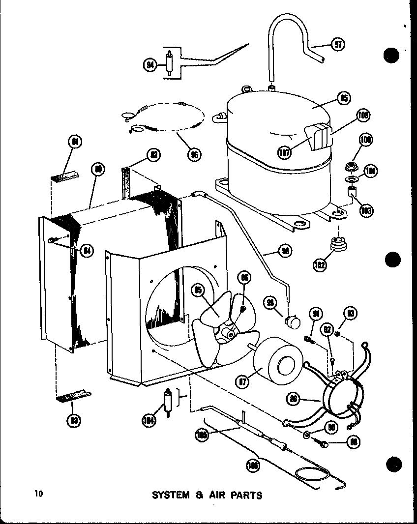 System & air parts (epcg2508-1a/p55480-1c) (epcg3010-1a/p55480-2c) (epcg3512-1a/p55480-3c)