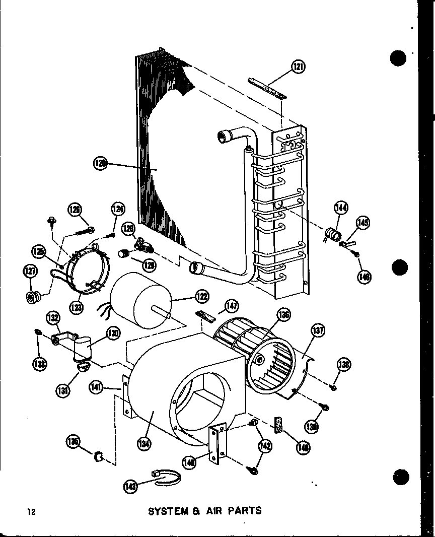 System & air parts (epcg2508-1a/p55480-1c) (epcg3010-1a/p55480-2c) (epcg3512-1a/p55480-3c)