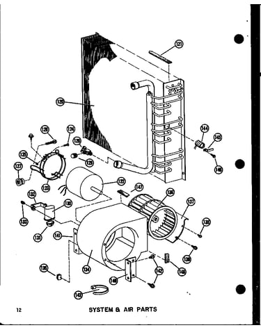 System & air parts (epcg2508-1a/p55480-1c) (epcg3010-1a/p55480-2c) (epcg3512-1a/p55480-3c)