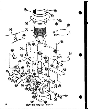 Heating system parts (epcg2508-1a/p55480-1c) (epcg3010-1a/p55480-2c) (epcg3512-1a/p55480-3c)