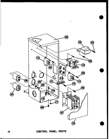 Control panel parts (epcg4213-1a/p55480-4c) (epcg4815-1a/p55480-5c) (epcg4815-3a/p55480-7c) (epcg6217-1a/p55480-6c) (epcg6217-3a/p55480-8c)