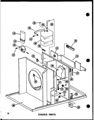 Chassis parts (epcg4212-1a/p55480-9c) (epcg4812-1a/p55480-10c) (epcg4812-3a/p55480-12c) (epcg6212-1a/p55480-11c) (epcg6212-3a/p55480-13c)