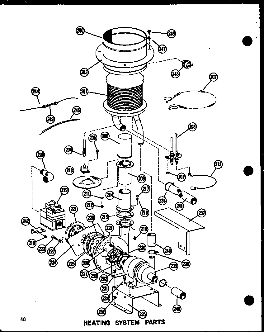 Heating system parts (epcg4212-1a/p55480-9c) (epcg4812-1a/p55480-10c) (epcg4812-3a/p55480-12c) (epcg6212-1a/p55480-11c) (epcg6212-3a/p55480-13c)