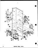 Control panel parts (eg2,12-1/p54688-13c) (eg2.5,12-1/p54688-14c) (eg3,12-1/p54688-15c) (eg2,12-1/rev.p54688-13c) (eg2.5,12-1/rev.p54688-1) (eg3,12-1/rev.p54688-15c)