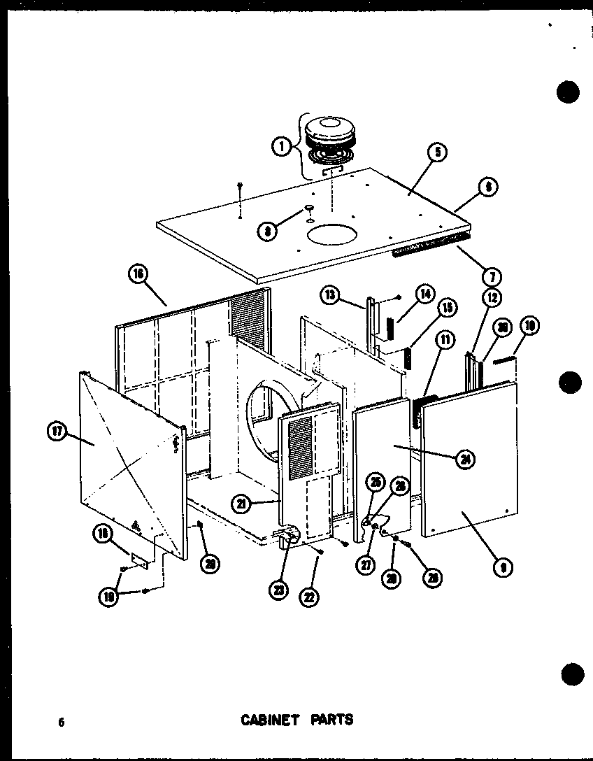Cabinet parts (epcg2508-1a/p55480-14c) (epcg3010-1a/p55480-15c) (epcg3512-1a/p55480-16c)