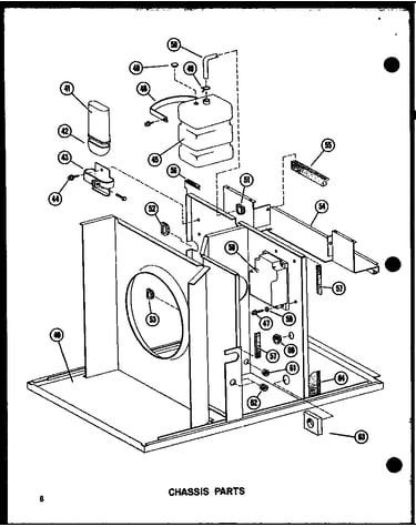Chassis parts (epcg2508-1a/p55480-14c) (epcg3010-1a/p55480-15c) (epcg3512-1a/p55480-16c)