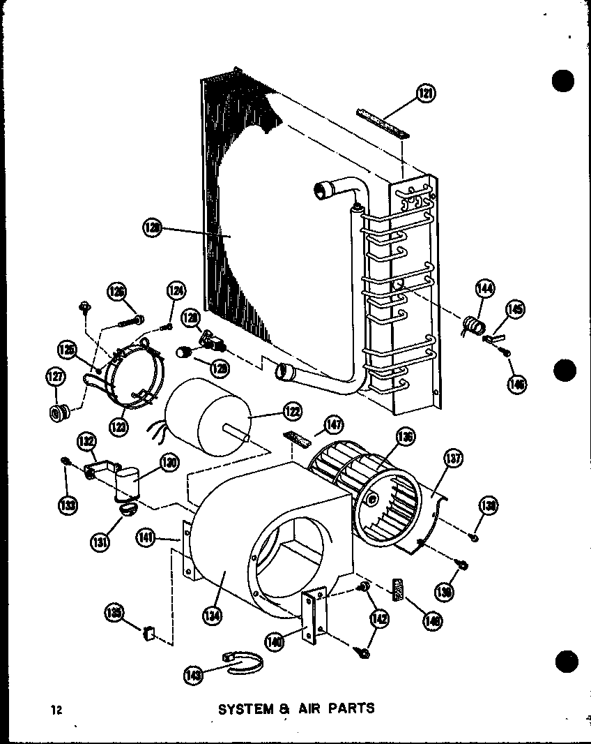 System & air parts (epcg2508-1a/p55480-14c) (epcg3010-1a/p55480-15c) (epcg3512-1a/p55480-16c)