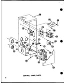Control panel parts (epcg2508-1a/p55480-14c) (epcg3010-1a/p55480-15c) (epcg3512-1a/p55480-16c)