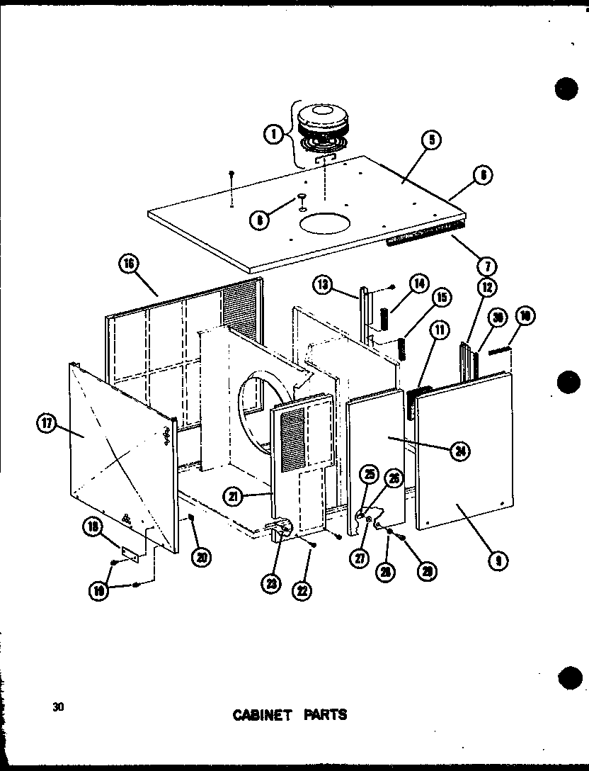 Cabinet parts (epcg4212-1a/p55480-22c) (epcg4812-1a/p55480-23c) (epcg4812-3a/p55480-25c) (epcg6212-1a/p55480-24c) (epcg6212-3a/p55480-26c)