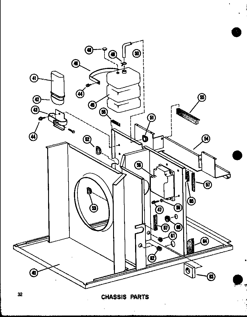 Chassis parts (epcg4212-1a/p55480-22c) (epcg4812-1a/p55480-23c) (epcg4812-3a/p55480-25c) (epcg6212-1a/p55480-24c) (epcg6212-3a/p55480-26c)