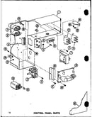 Control panel parts (epcg2408-1d/p68539-21c) (epcg3010-1d/p68539-22c) (epcg3612-1d/p68539-23c) (epcg2408-1e/p68539-18c) (epcg3010-1e/p68539-19c)
