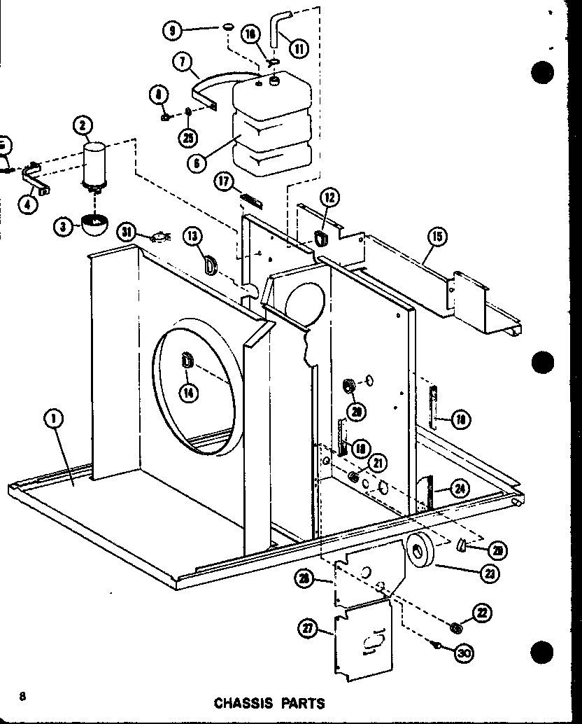 Chassis parts (epcg3612-1d/p68539-40c) (epcg2408-1e/p68539-38c) (epcg3010-1e/p68539-39c)