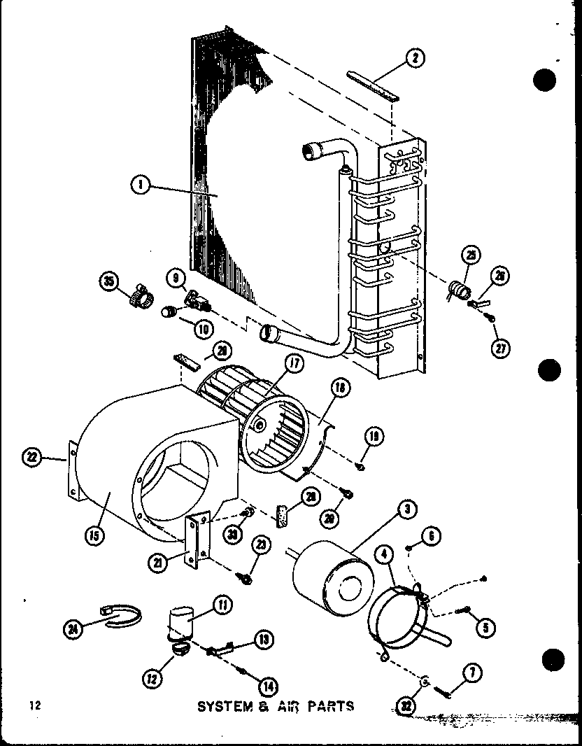 System & air parts (epcg3612-1d/p68539-40c) (epcg2408-1e/p68539-38c) (epcg3010-1e/p68539-39c)