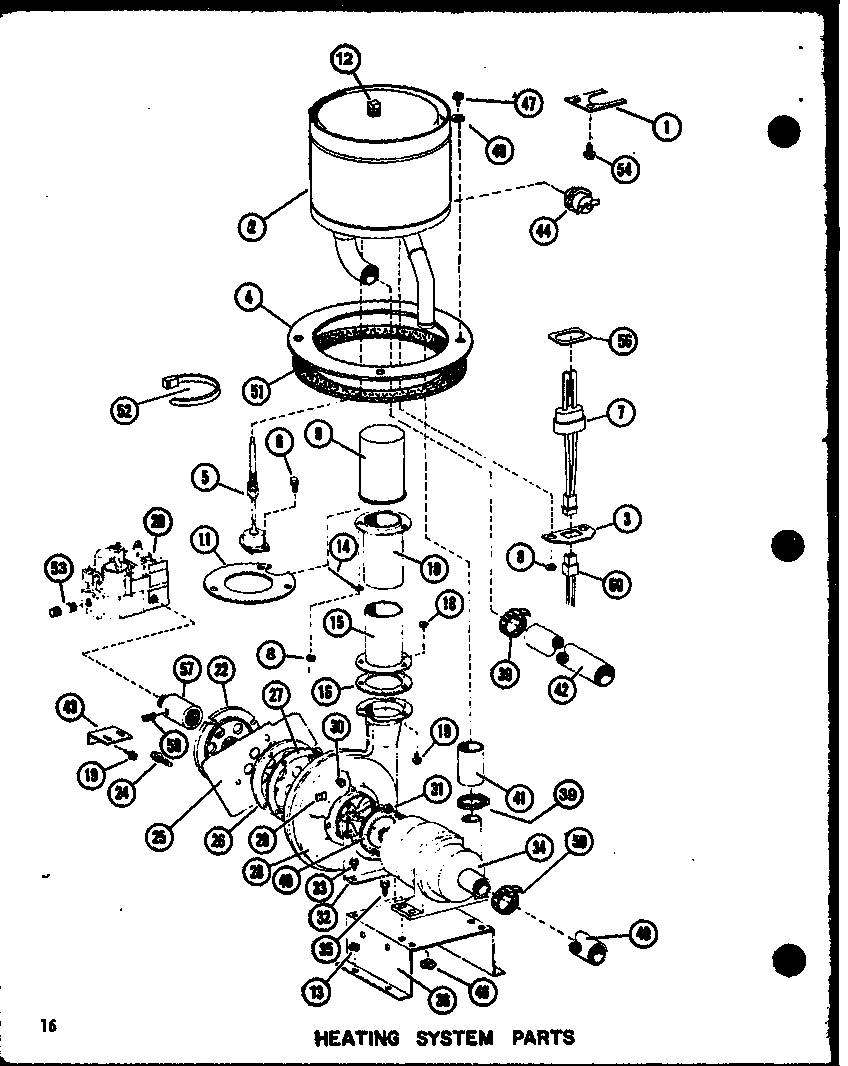 Heating system parts (epcg3612-1d/p68539-40c) (epcg2408-1e/p68539-38c) (epcg3010-1e/p68539-39c)