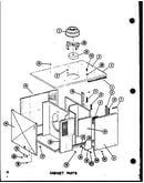 Cabinet parts (epcg4213-1d/p68539-41c) (epcg4815-1d/p68539-47c) (epcg4815-3d/p68539-48c) (epcg6017-1e/p68539-42c) (epcg6017-3e/p68539-43c)