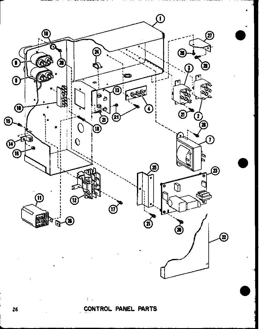 CONTROL PANEL PARTS (EPCG4213-1D/P68539-41C) (EPCG4815-1D/P68539-47C) (EPCG4815-3D/P68539-48C) (EPCG6017-1E/P68539-42C) (EPCG6017-3E/P68539-43C)