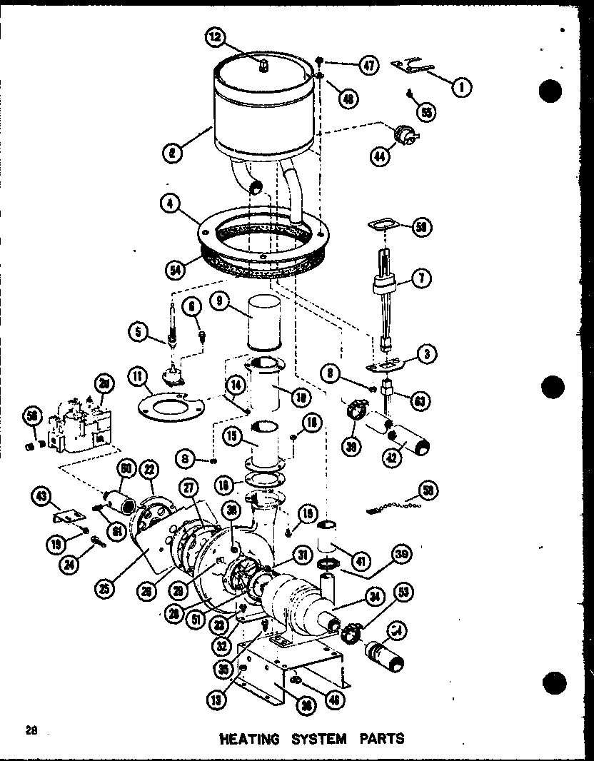 Heating system parts (epcg4213-1d/p68539-41c) (epcg4815-1d/p68539-47c) (epcg4815-3d/p68539-48c) (epcg6017-1e/p68539-42c) (epcg6017-3e/p68539-43c)