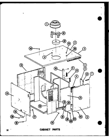 Cabinet parts (epcg4212-1e/p68539-44c) (epcg4812-1d/p68539-49c) (epcg4812-3d/p68539-50c) (epcg6012-1e/p68539-45c) (epcg6012-3e/p68539-46c)