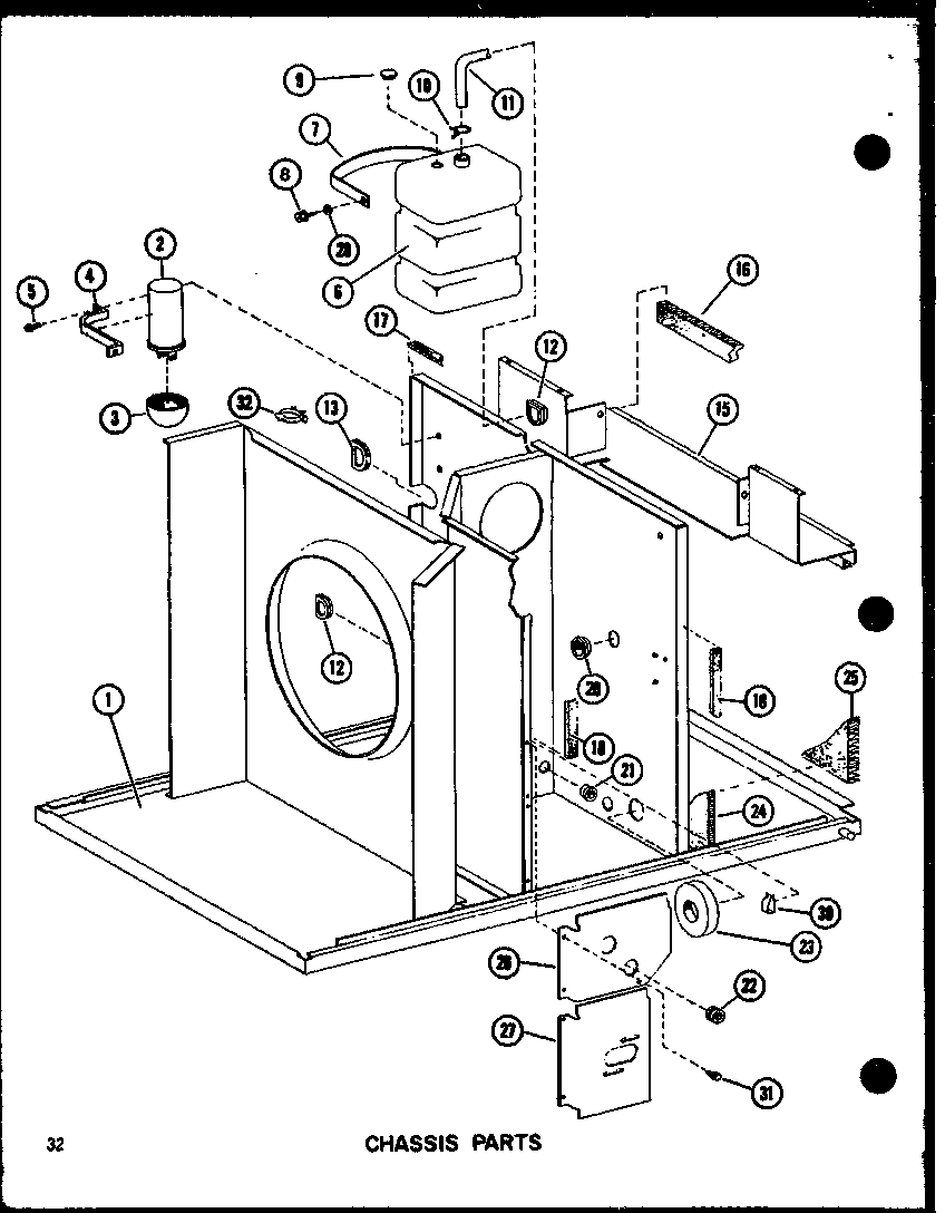 Chassis parts (epcg4212-1e/p68539-44c) (epcg4812-1d/p68539-49c) (epcg4812-3d/p68539-50c) (epcg6012-1e/p68539-45c) (epcg6012-3e/p68539-46c)