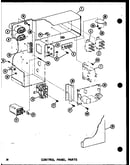 Control panel parts (epcg4212-1e/p68539-44c) (epcg4812-1d/p68539-49c) (epcg4812-3d/p68539-50c) (epcg6012-1e/p68539-45c) (epcg6012-3e/p68539-46c)