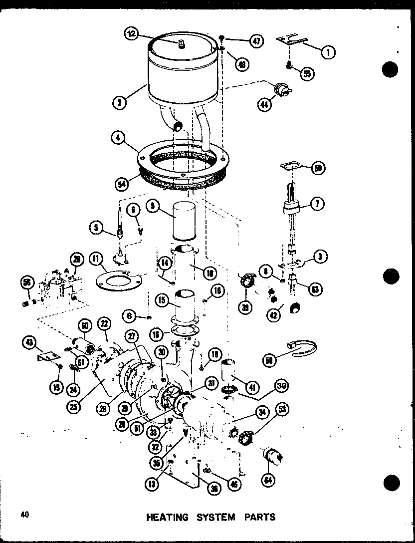 Heating system parts (epcg4212-1e/p68539-44c) (epcg4812-1d/p68539-49c) (epcg4812-3d/p68539-50c) (epcg6012-1e/p68539-45c) (epcg6012-3e/p68539-46c)