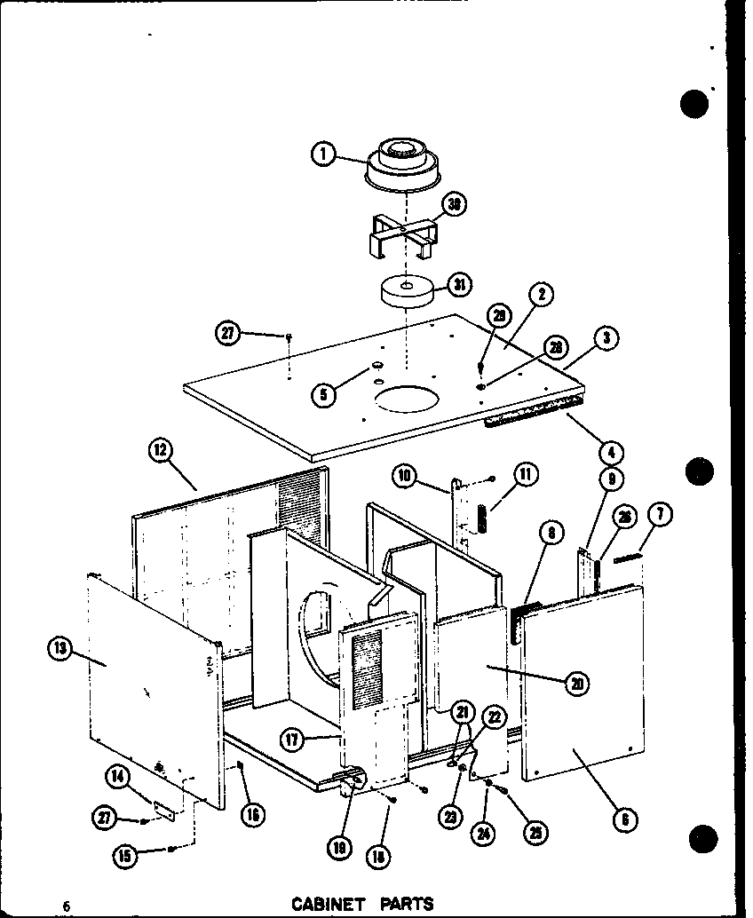 Cabinet parts (epcg2408-1d/p68539-1c) (epcg3010-1d/p68539-2c) (epcg3612-1d/p68539-3c)