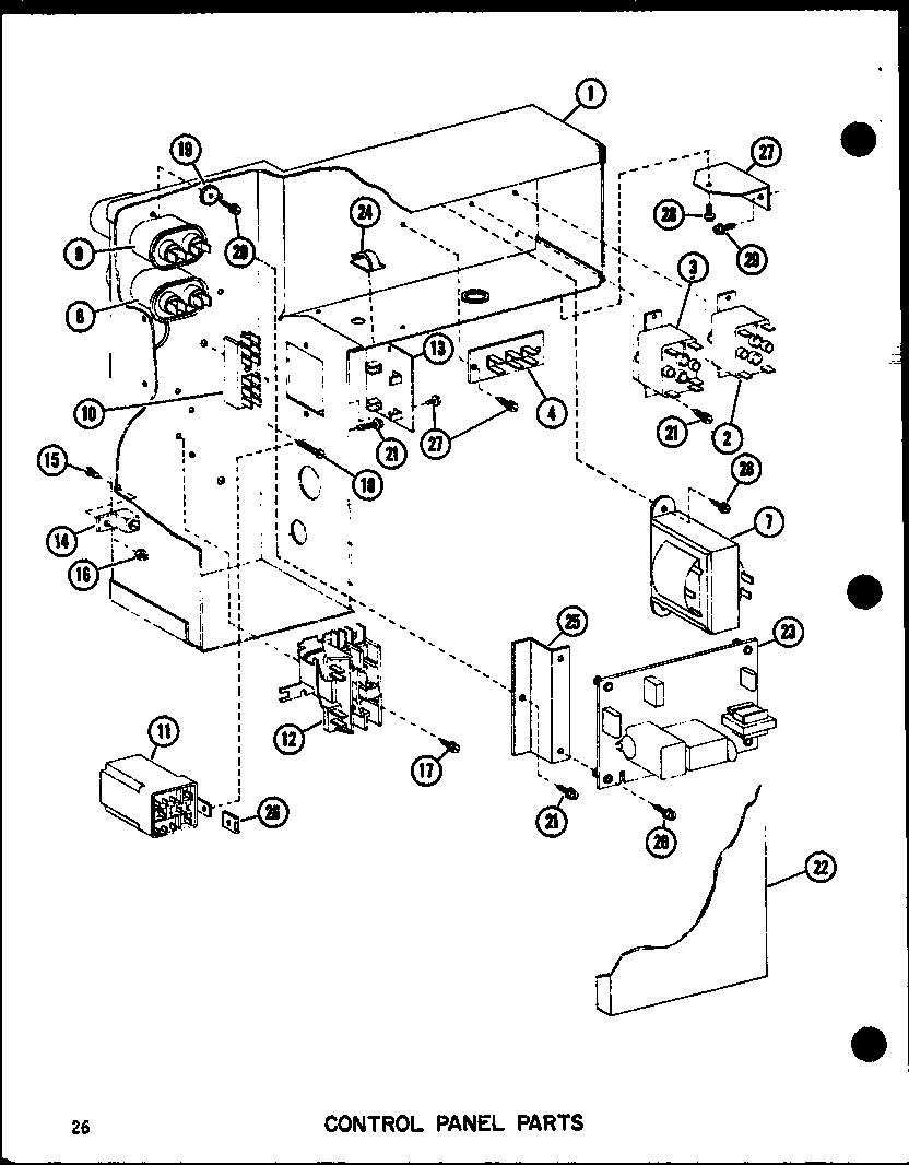 Control panel parts (epcg4213-1d/p68539-4c) (epcg4815-1d/p68539-5c) (epcg4815-3d/p68539-6c) (epcg6017-1d/p68539-7c) (epcg6017-3d/p68539-8c) (epcg6017-1e/p68539-14c) (epcg6017-3e/p68539-15c)