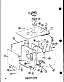 Cabinet parts (epcg4212-1d/p68539-9c) (epcg4812-1d/p68539-10c) (epcg4812-3d/p68539-11c) (epcg6012-1d/p68539-12c) (epcg6012-3d/p68539-13c) (epcg6012-1e/p68539-16c) (epcg6012-3e/p68539-17c)