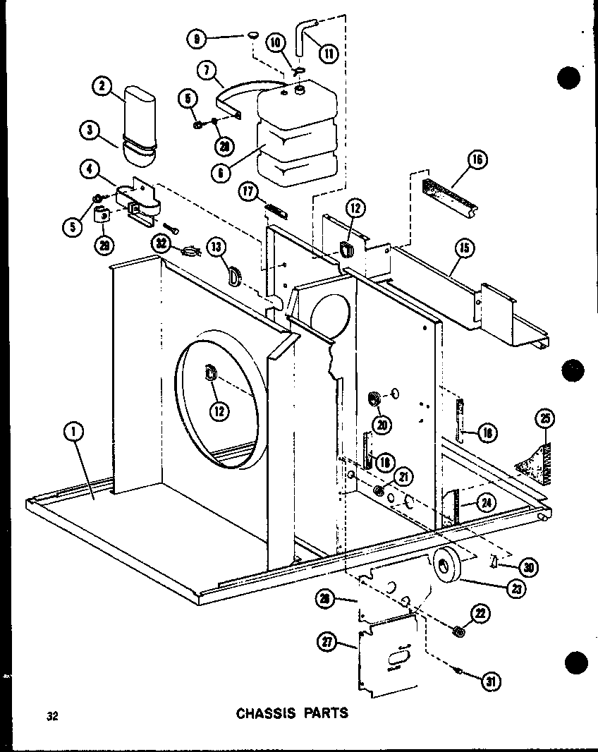 Chassis parts (epcg4212-1d/p68539-9c) (epcg4812-1d/p68539-10c) (epcg4812-3d/p68539-11c) (epcg6012-1d/p68539-12c) (epcg6012-3d/p68539-13c) (epcg6012-1e/p68539-16c) (epcg6012-3e/p68539-17c)