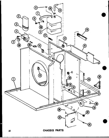 Chassis parts (epcg4212-1d/p68539-9c) (epcg4812-1d/p68539-10c) (epcg4812-3d/p68539-11c) (epcg6012-1d/p68539-12c) (epcg6012-3d/p68539-13c) (epcg6012-1e/p68539-16c) (epcg6012-3e/p68539-17c)