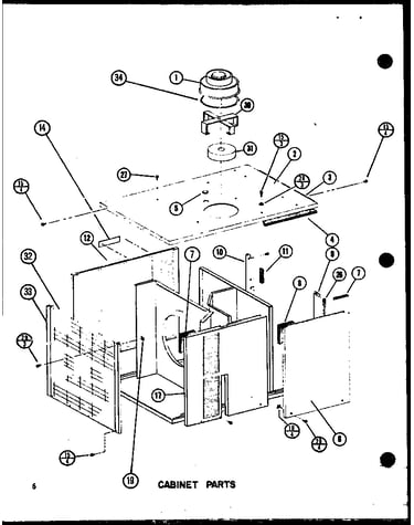 Cabinet parts (epcg24081e/p9953901c) (epcg30101e/p9953902c) (epcg36121d/p9953903c)