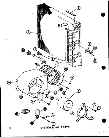 System & air parts (epcg24081e/p9953901c) (epcg30101e/p9953902c) (epcg36121d/p9953903c)