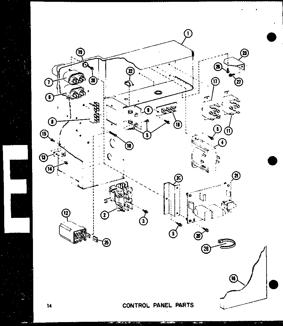 Control panel parts (epcg24081e/p9953901c) (epcg30101e/p9953902c) (epcg36121d/p9953903c)