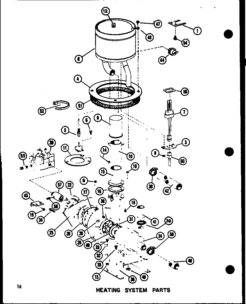 Heating system parts (epcg24081e/p9953901c) (epcg30101e/p9953902c) (epcg36121d/p9953903c)