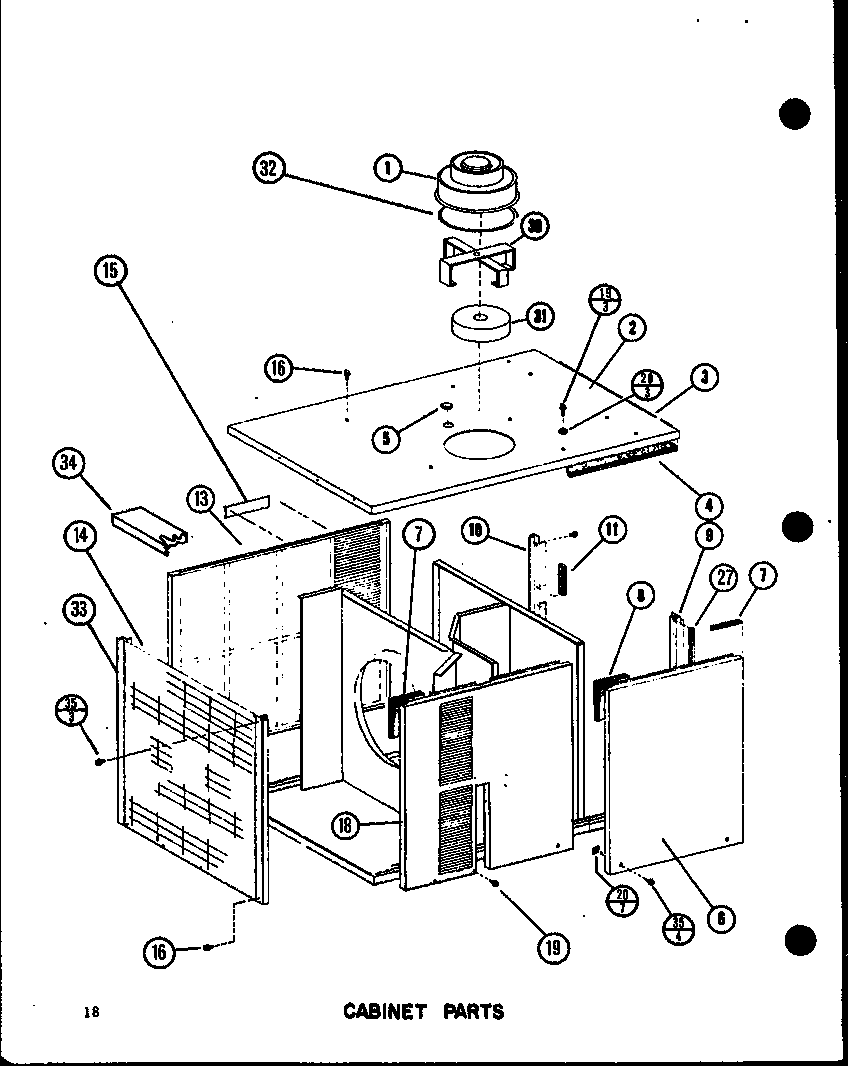 Cabinet parts (epcg42131d/p9953905c) (epcg48151d/p9953908c) (epcg48153d/p9953909c) (epcg60171e/p9953912c) (epcg60173e/p9953913c)