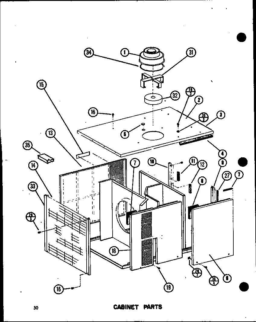 Cabinet parts (epcg42121d/p9953904c) (epcg48121d/p9953906c) (epcg48123d/p9953907c) (epcg60121e/p9953910c) (epcg60123e/p9953911c) (epcg60123e/p6853911c)