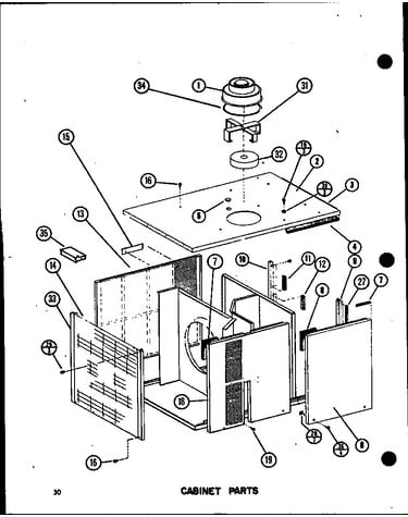 Cabinet parts (epcg42121d/p9953904c) (epcg48121d/p9953906c) (epcg48123d/p9953907c) (epcg60121e/p9953910c) (epcg60123e/p9953911c) (epcg60123e/p6853911c)