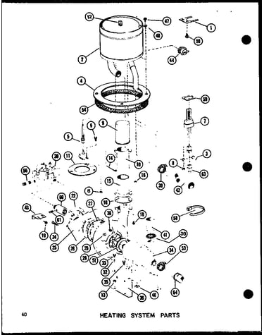 Heating system parts (epcg42121d/p9953904c) (epcg48121d/p9953906c) (epcg48123d/p9953907c) (epcg60121e/p9953910c) (epcg60123e/p9953911c) (epcg60123e/p6853911c)