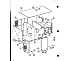 Amana EPHR60003A/P9914905C cabinet assembly diagram