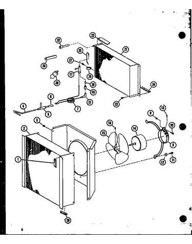 Fan motor and evaporator