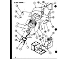 Amana SPHO24001A/P9999201C blower assembly (spho24001a/p9999201c) (spho30001a/p9999202c) (spho36001a/p9999203c) (spho36003a/p9999204c) diagram