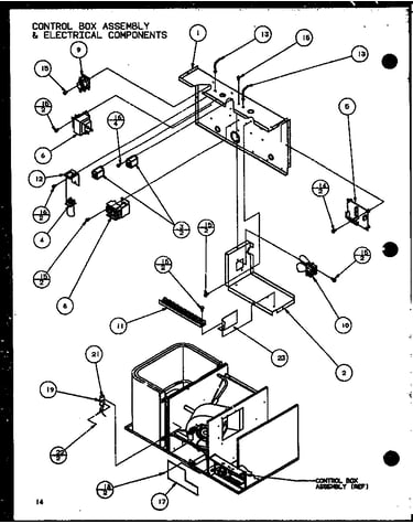 Control box assembly & electrical components (spho24001a/p9999201c) (spho30001a/p9999202c) (spho36001a/p9999203c) (spho36003a/p9999204c)