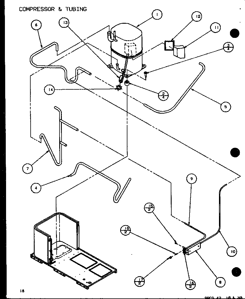 COMPRESSOR & TUBING (SPCG420901A/P1106001C) (SPCG420903A/P1106002C) (SPCG421151A/P1106003C) (SPCG421153A/P1106004C) (SPCG480901A/P1106005C) (SPCG480903A/P1106006C) (SPCG481151A/P1106007C) (SPCG481153A/P1106008C) (SPCG481351A/P1106009C) (SPCG481353A/P11060